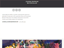 Tablet Screenshot of joannabarnum.com